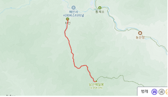 [가야산등산코스] 남산제일봉2코스 등산코스