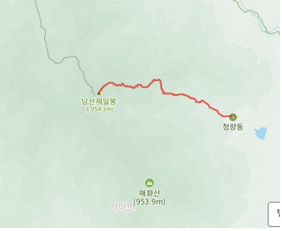 [가야산등산코스] 남산제일봉1코스